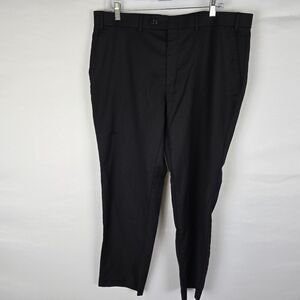 Lauren Ralph Lauren Dress Pants Mens 38 x 30 Black Classic Wool Blend Flat Front